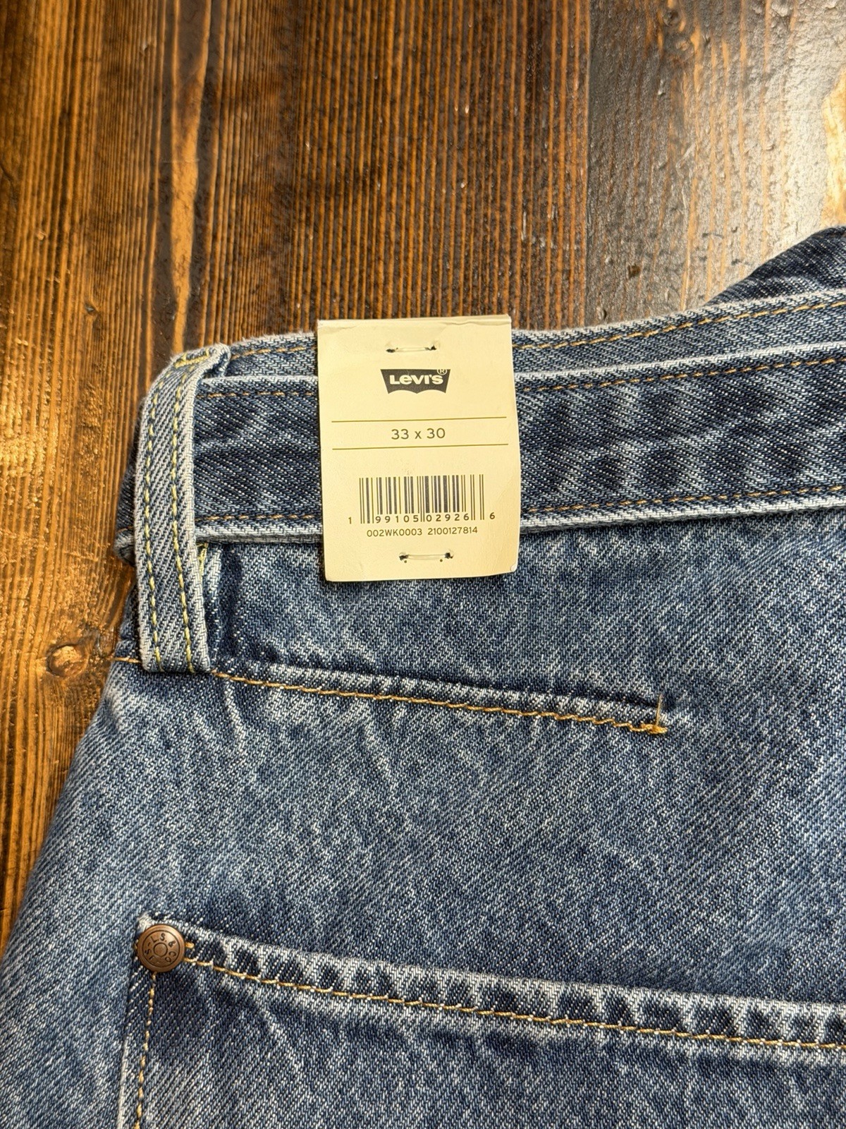 Levi’s Premium Twisted Baggy Men’s Jeans, 100% Cotton, Non-Stretch, 33×30, NWT