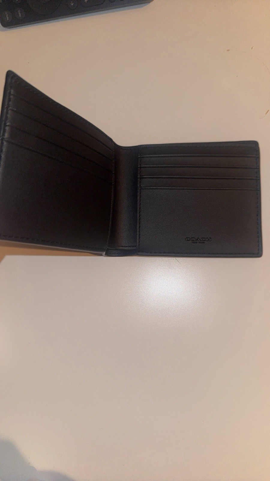 Coach F25519 Leather Wallet – Black