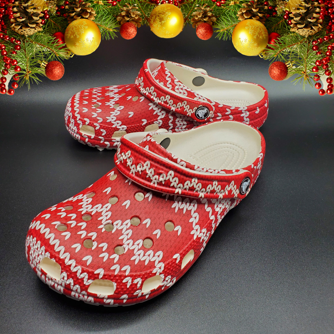 Unisex Clogs Crocs Classic Clog -Seasonal Graphic US Men 4/Women 6 Christmas Red