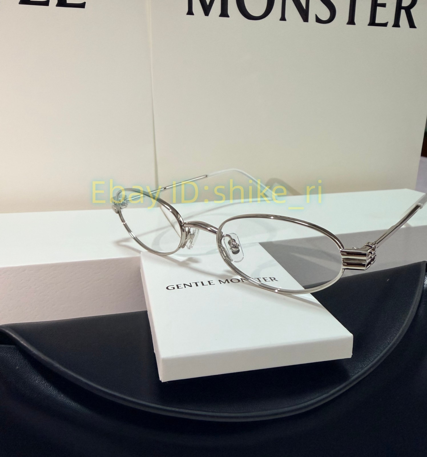 2026 GentleMonster Sunglasses Lolos 02 Silver Frame Clear Lenses