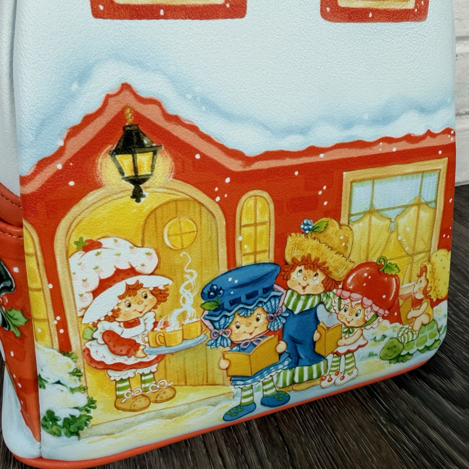 Loungefly Strawberry Shortcake And Friends Caroling Holiday Mini Backpack NWT