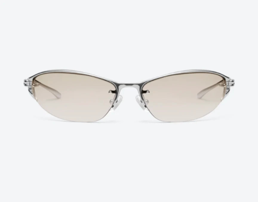 Gentle Monster Futura 02 Sunglasses Silver/Gray With Case New