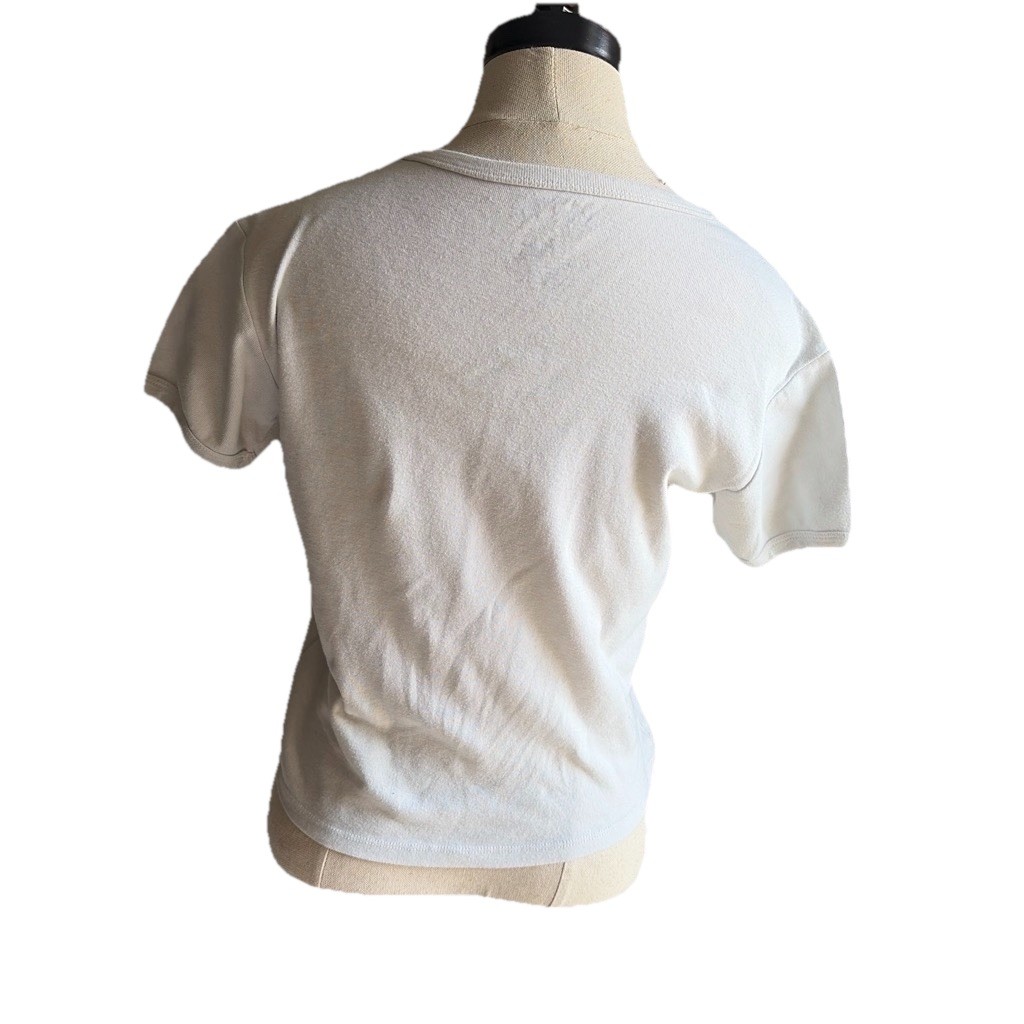 VINYL Women’s White Vincent van Gogh Sunflowers Graphic Tee Crew Neck L