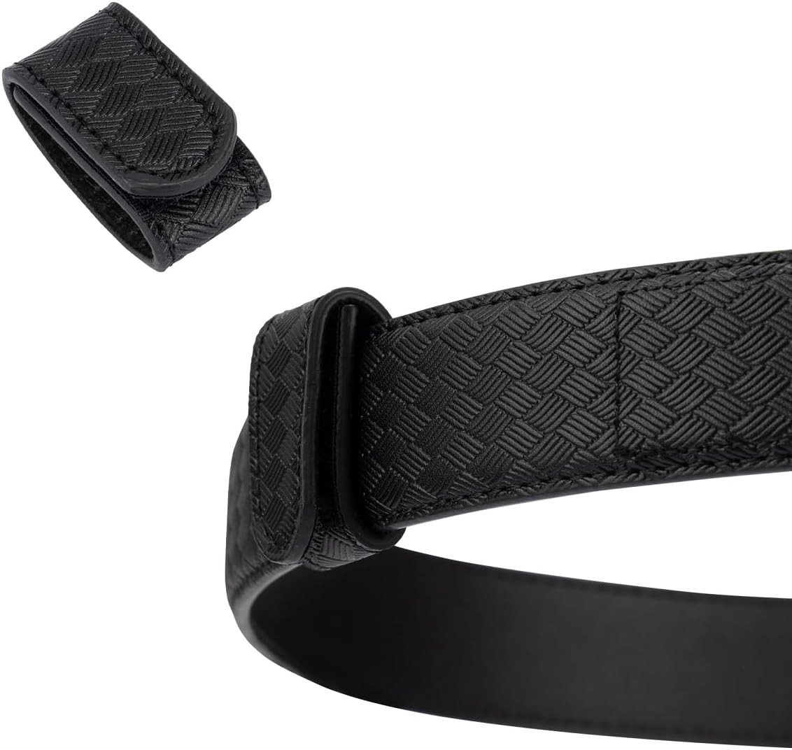 TACNEX Genuine Leather Belt Keeper 1 3/8″ – 1 1/2″ Wide Men’S Belt Loop Stays Dr