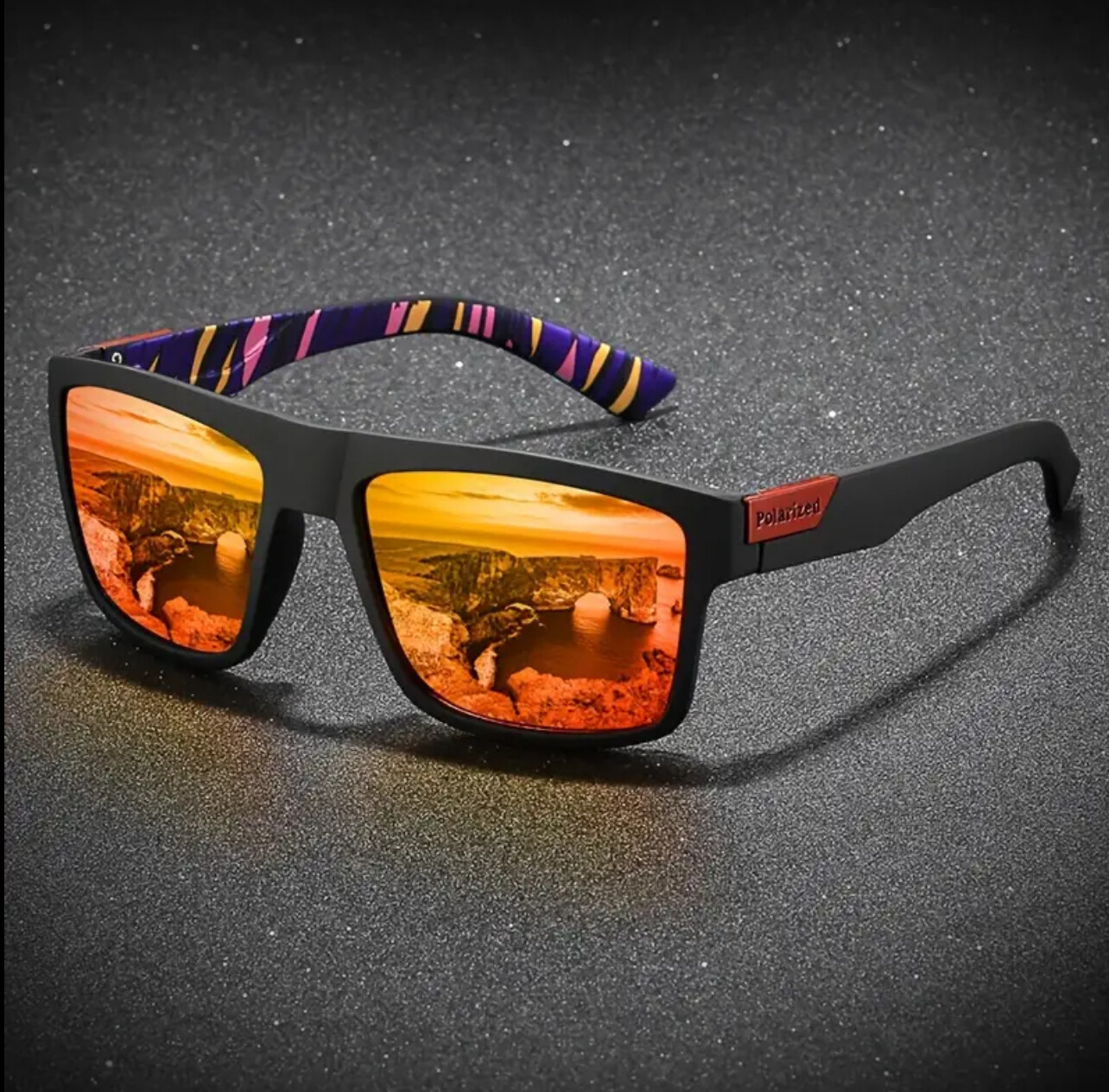 Square Sunglasses Polarized for Men Women Outdoor Sports Driving Glasses Fishing
