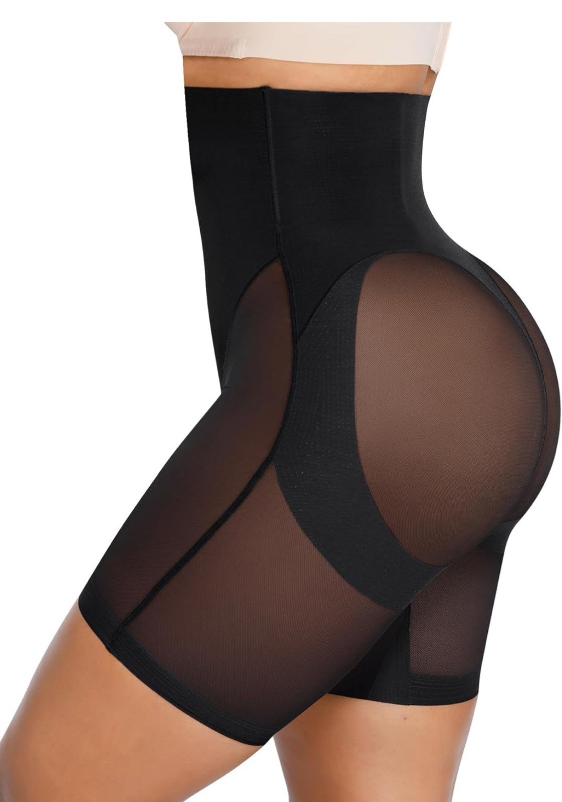 SHAPELLX Shapewear Tummy Control High Waist Shaping Butt Lifting Shorts Cincher