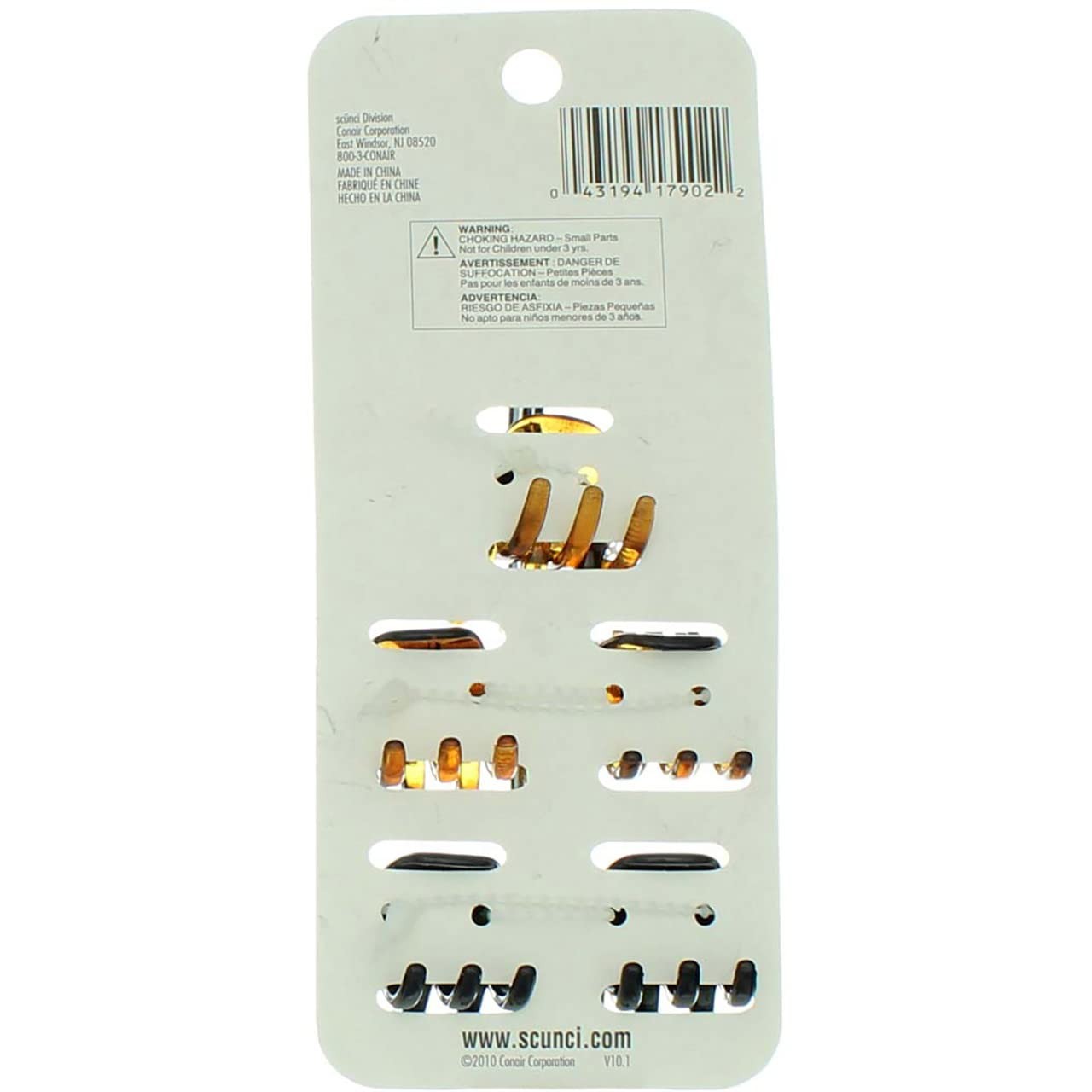 No-Slip Grip Mini Jaw Clips, 5 Count (Pack of 1)