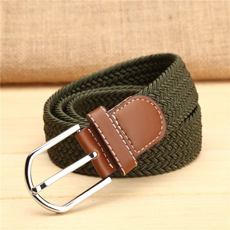 Elastic Fabric Braided Belt,Enduring Stretch Woven Belt for Unisex Men/Women/Jun