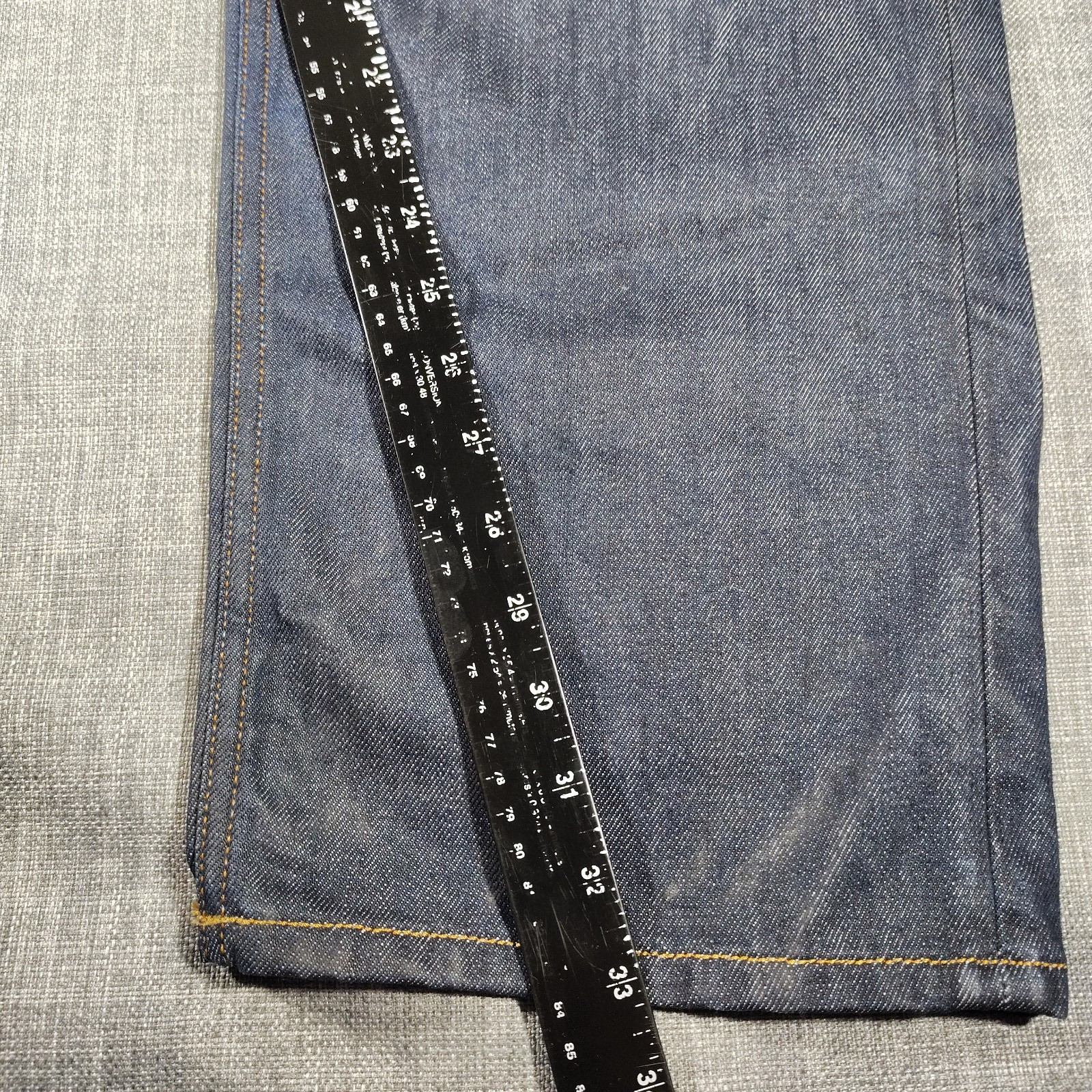 Diesel Industry Jeans Mens 40X32 Blue Larkee Straight 0073N Button Fly Low Rise