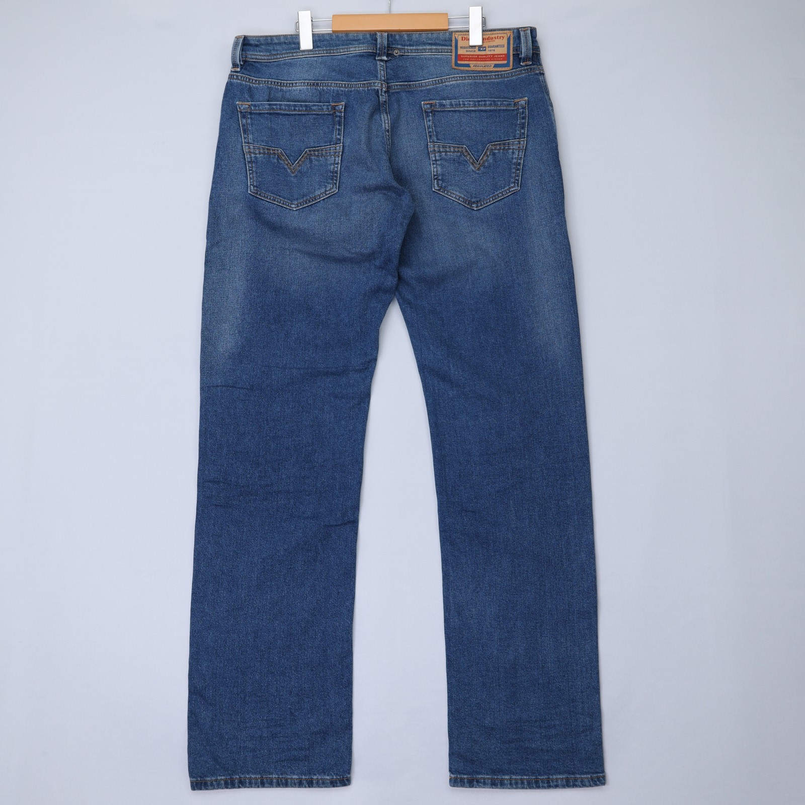 Diesel Mens Jeans 1985 Larkee Trousers Straight Mid Rise Denim Blue Size NWT
