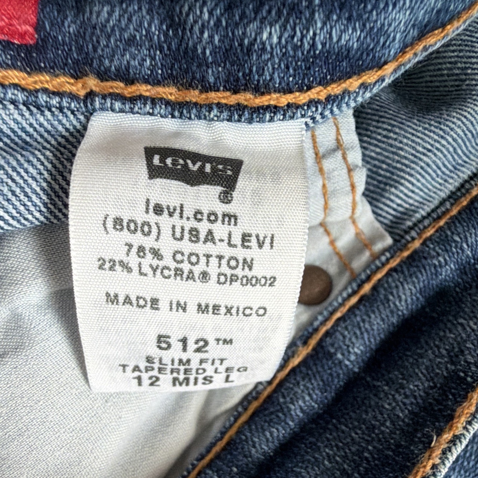 Levi’s Women’s Dark Wash Blue Denim Slim Fit Stretch Tapered Jeans, 5-Pocket