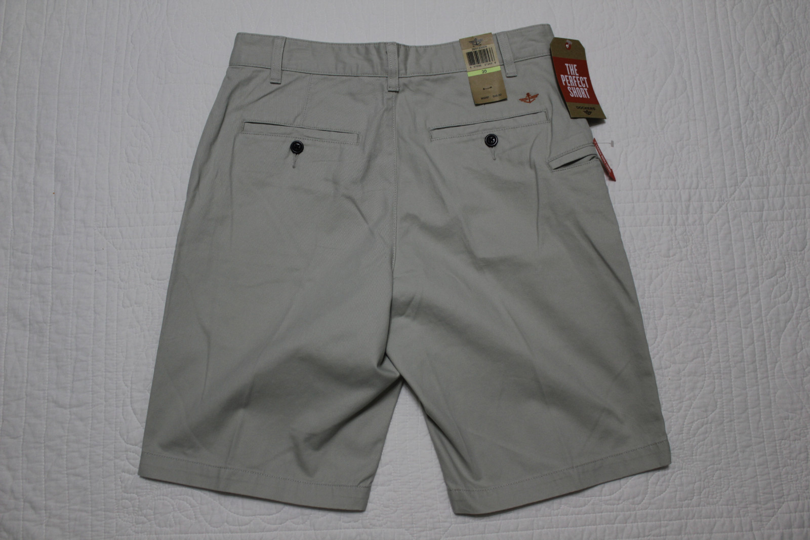 NEW Men’s Dockers The Perfect Short Sz 30 32 33 34 42 Light Beige or Dark Beige