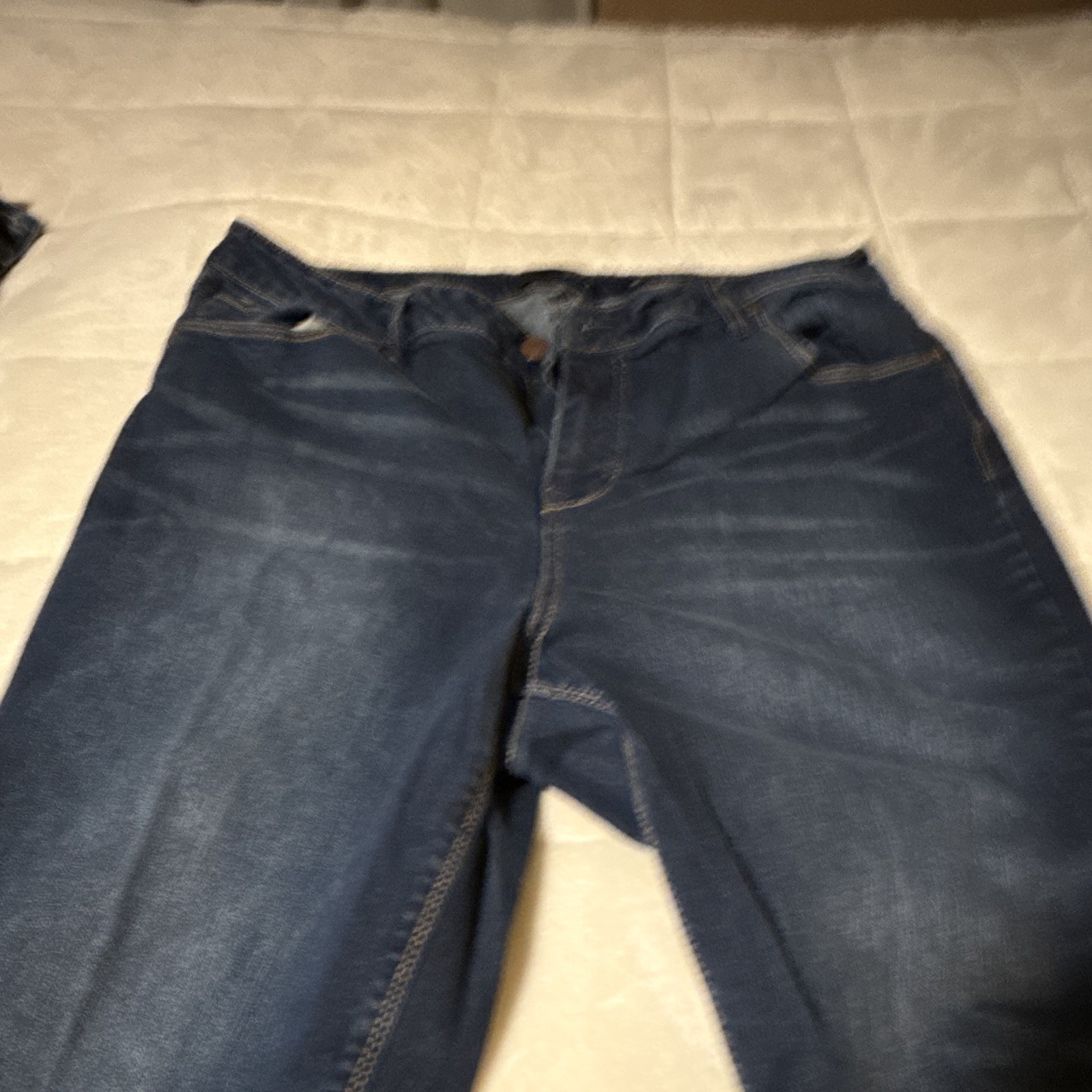 1822 Denim Women’s Skinny Jeans Dark Wash Blue Mid Rise Stretch Plus 18W