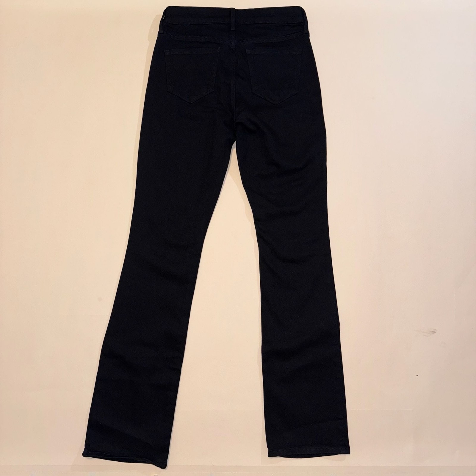 Old Navy KICKER BOOTCUT Pants Womens Size 4 Black Denim Jeans Stretch Slim