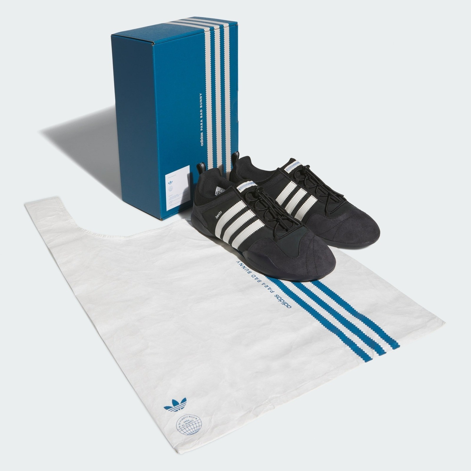 Bad Bunny × adidas Ballerina Core Black Chalk White JQ9231
