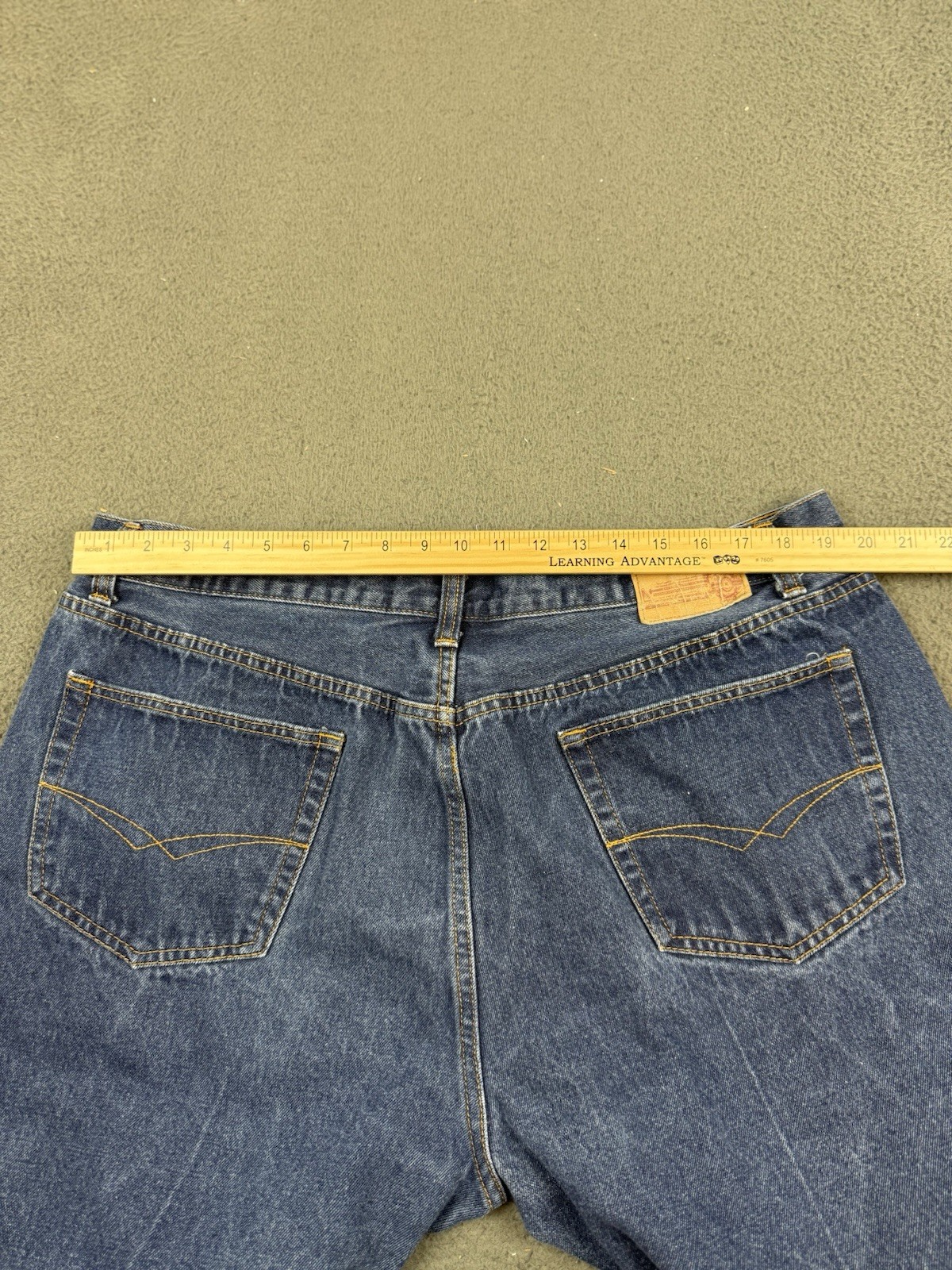 Vintage Kno Betta Jeans Mens 46×32 Blue Denim Baggy Skater Straight Leg