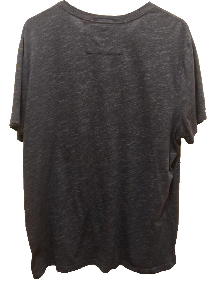 Banana Republic Mens Heathered Blue Henley T-Shirt Moisture Wicking Size X-Large