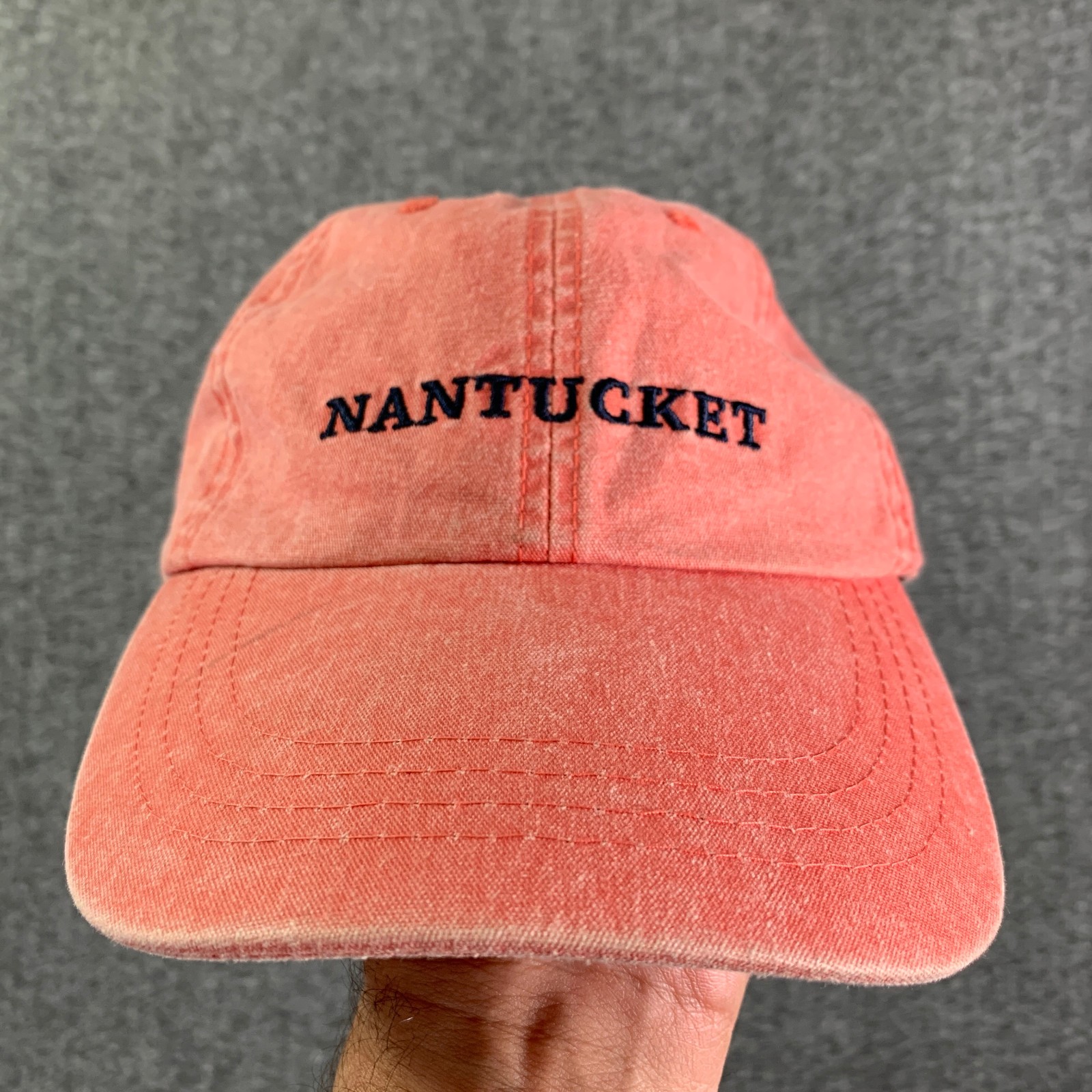 Murrays Toggery Shop Hat Men One Size Red Nantuckit Cotton Classy Preppy Strap