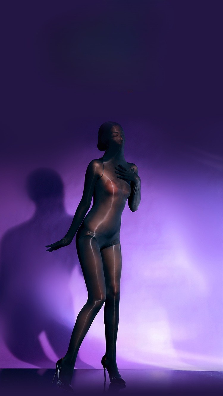 Oil Shiny Sheer Glossy Bodysuit Seamless Pantyhose Tights Full Body Stockings