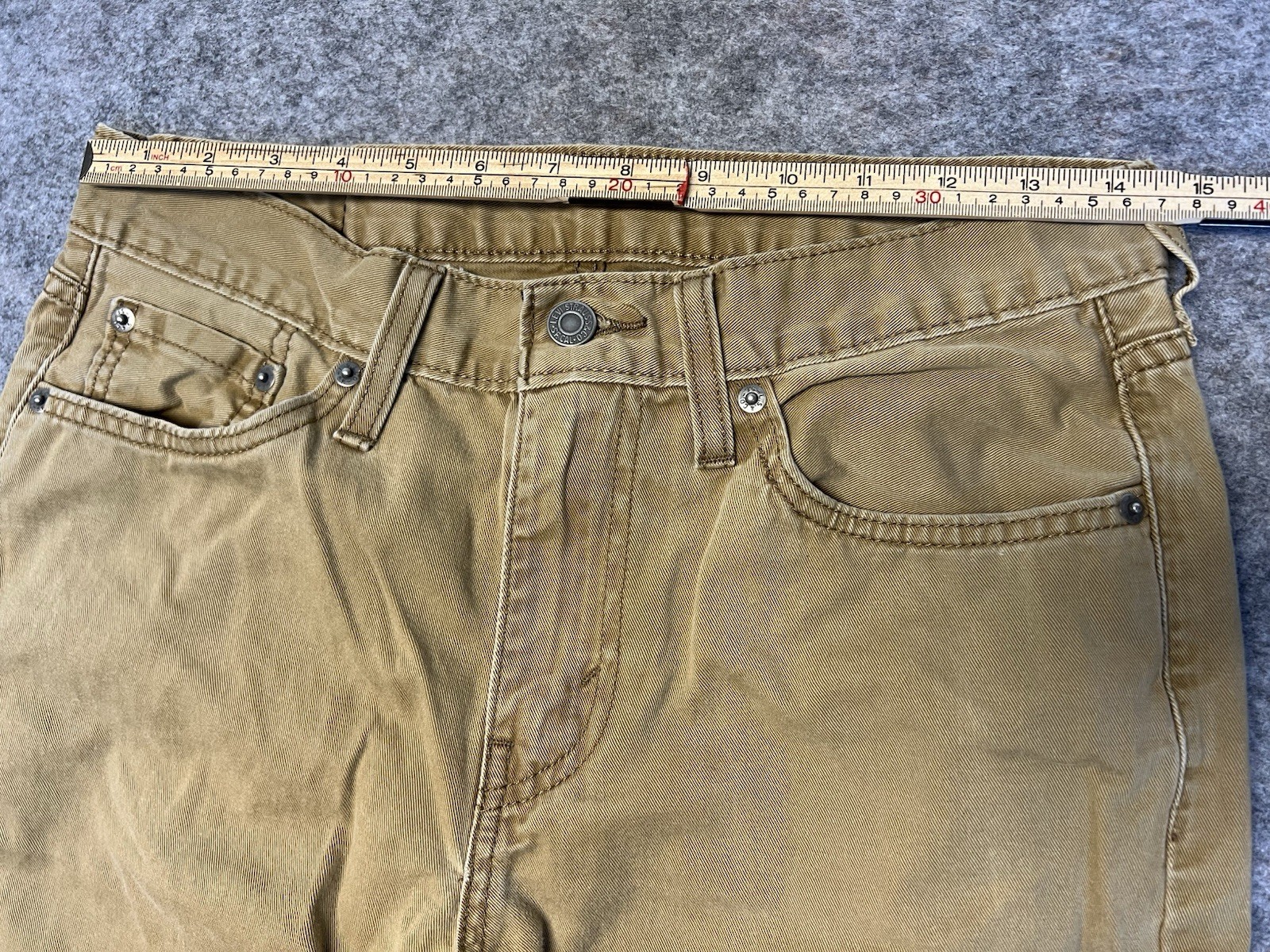 Levis 514 Jeans Mens Size 30×32 Caraway Brown Straight Fit 100% Cotton
