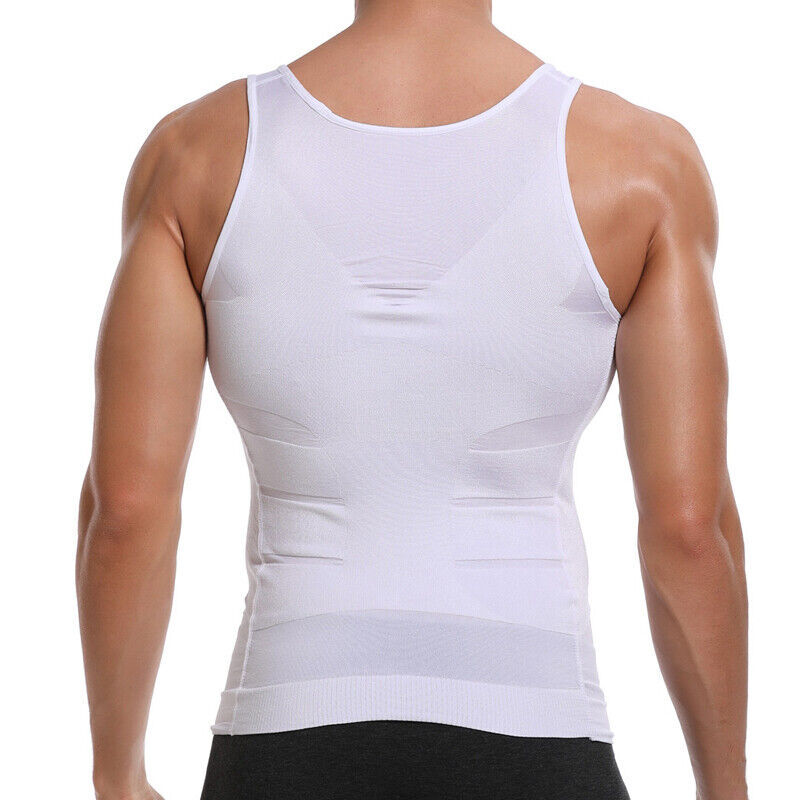 Men Body Shaper Slimming Tummy Vest Thermal Compression Shirt Tank Top Shapewear