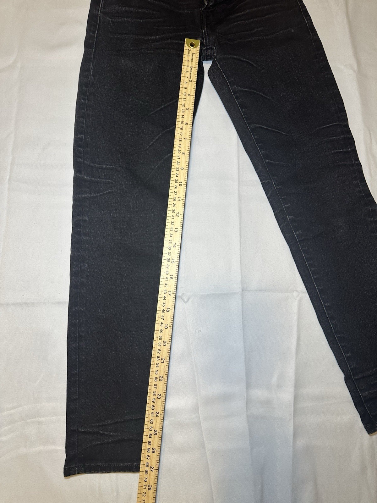 American Eagle Next Level Flex Skinny Jeans Mens 26×28 Black Wash Stretch Y2K