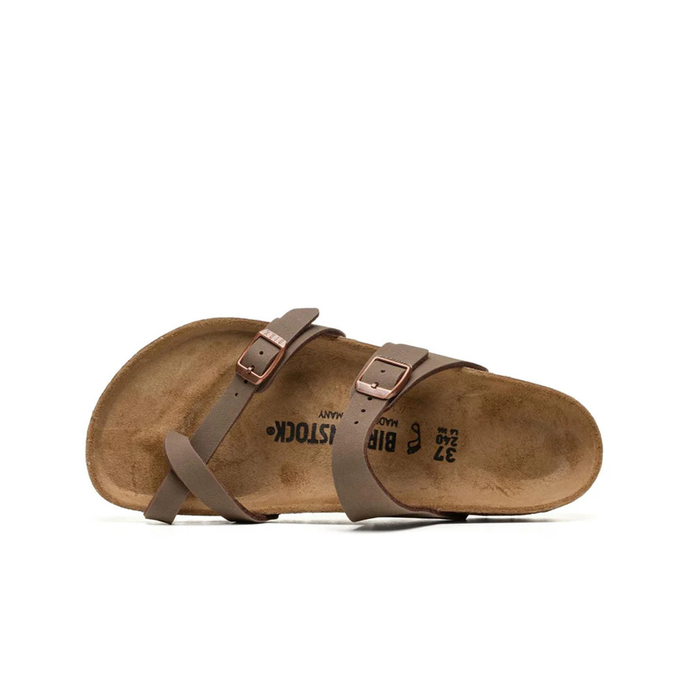 Birkenstock Mayari Flip Flops Soft Footbed Mocha Birkibuc Sandal Women’s Shoes