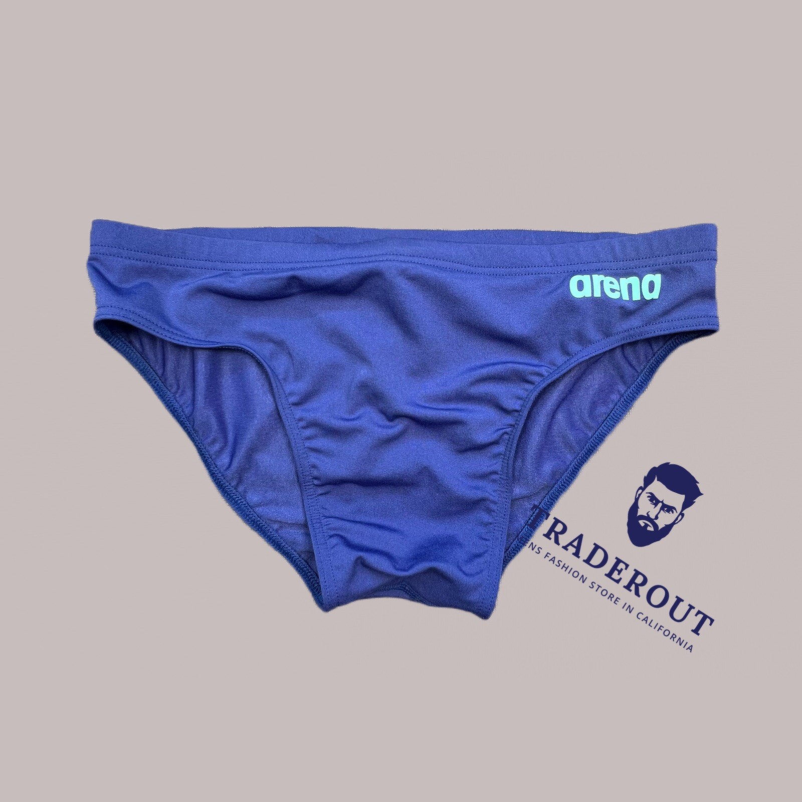 Arena men water dusk blue team Swim Brief bikini swimwear size 32 34 36