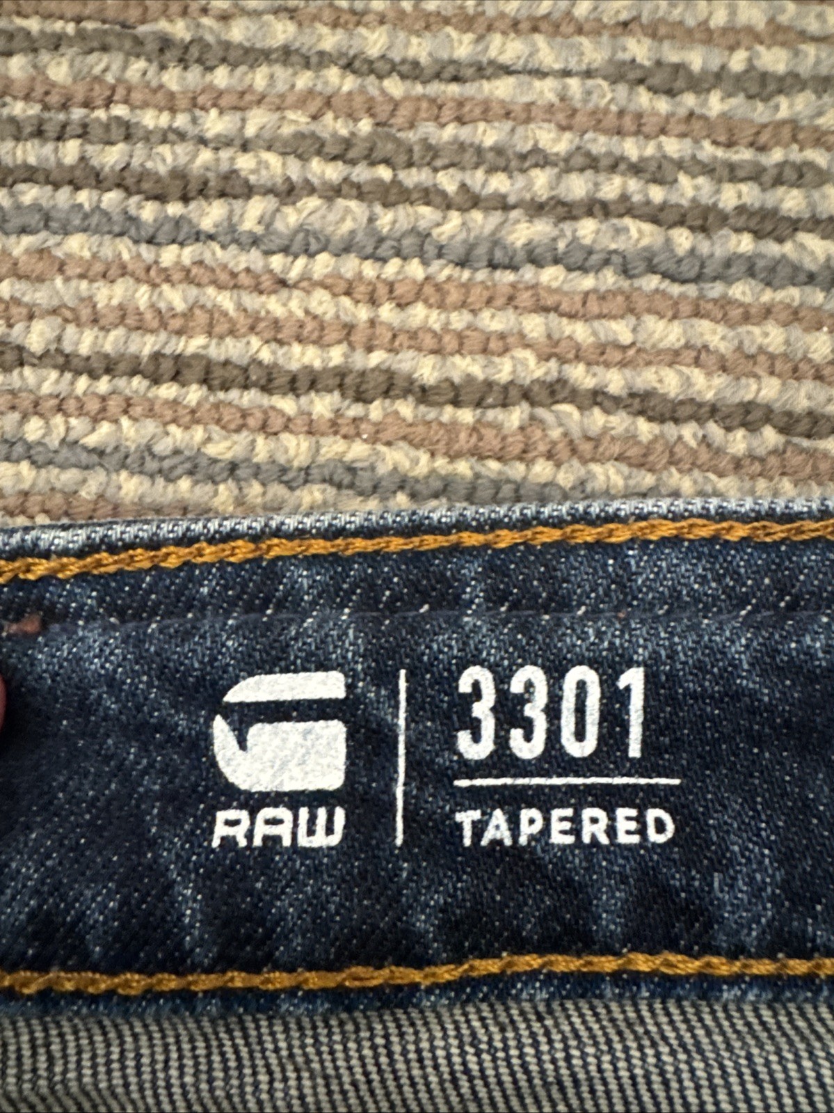 G-Star Men’s Jeans Blue 3301 Tapered 34×34
