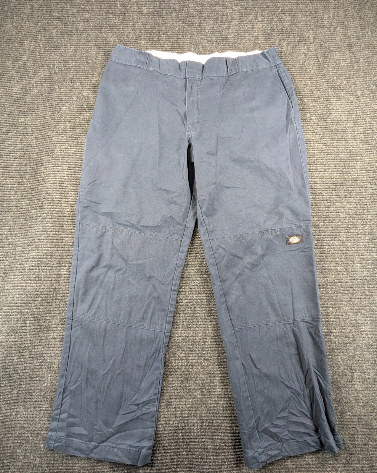 Dickies Double Knee Work Pants Mens 38×30 Blue Regular Fit High Rise Workwear
