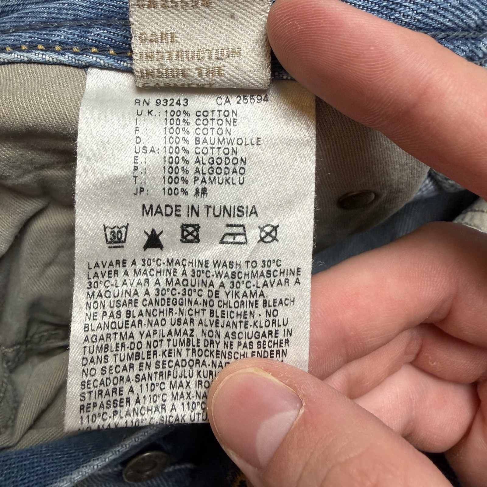 Diesel Larkee Jeans Men 33×30 Light Wash Straight Leg Distressed Denim 008AT