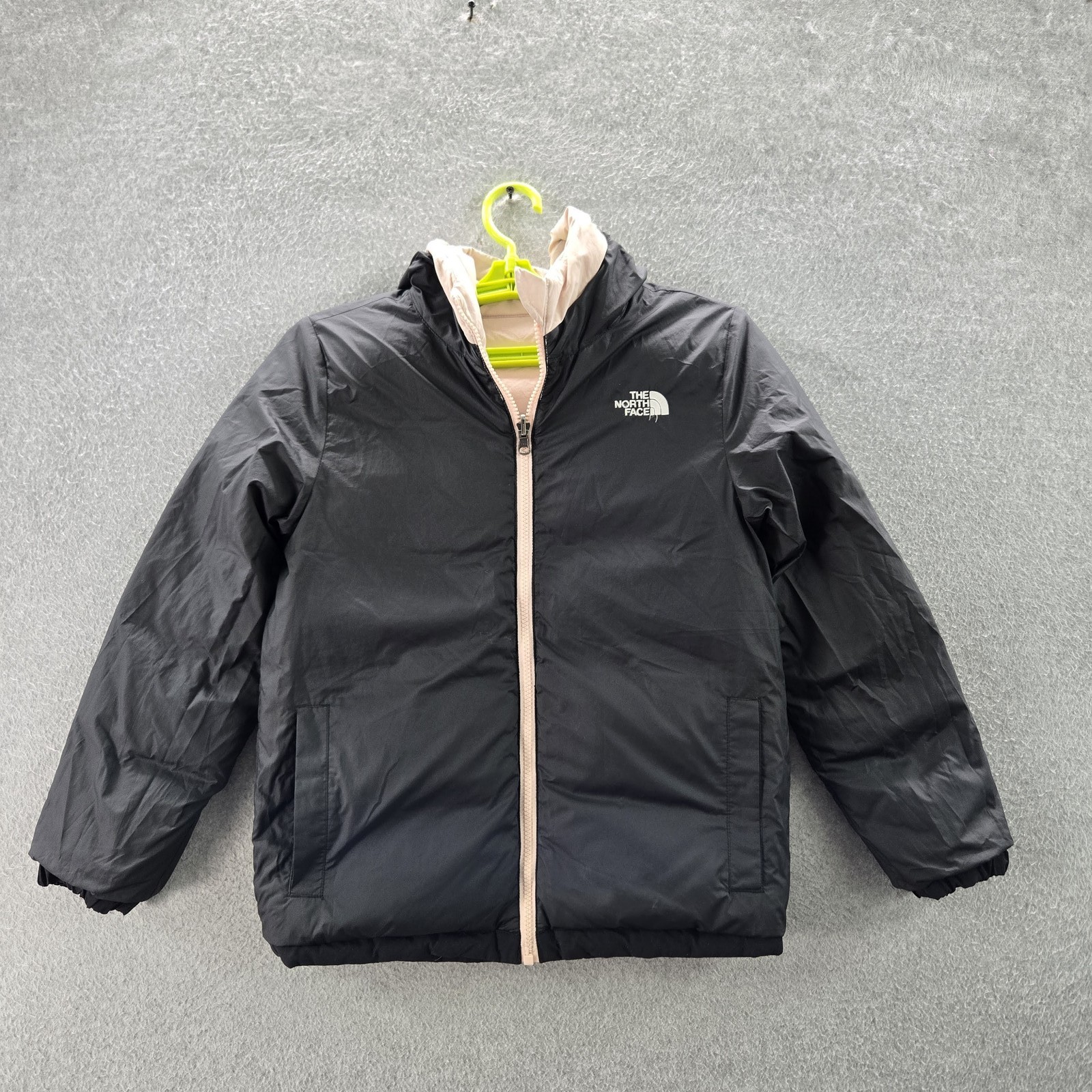 The North Face Boy Jacket M Black Nylon Polyester Colorblock Puffer Down