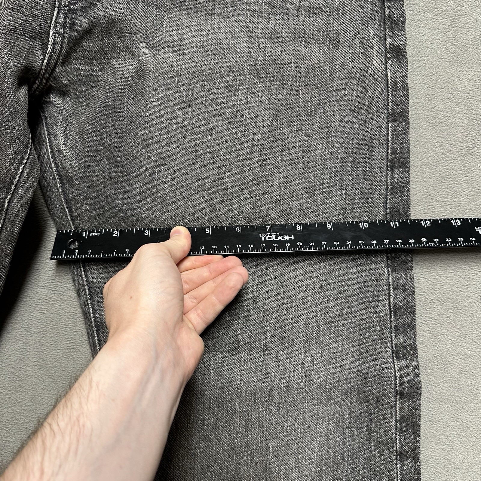NWT Gap 90s Loose Jeans Mens 31×30 (33×29) Gray Washed Black Denim Baggy