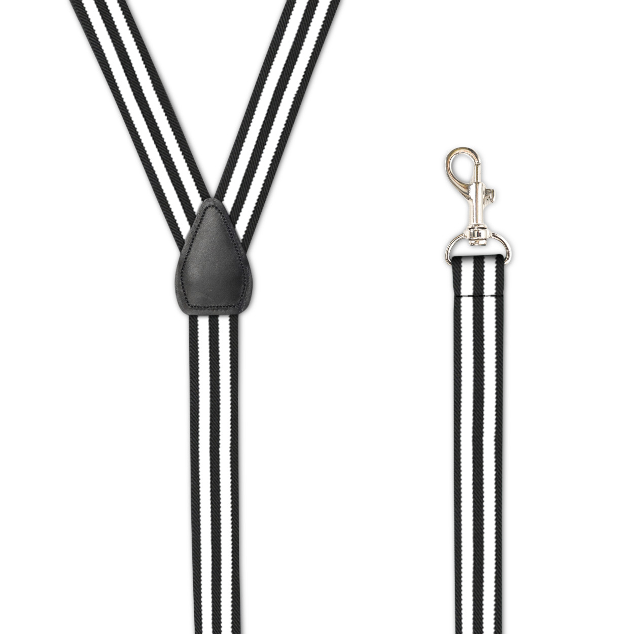 Men’s Suspenders, Metal Snap-Ons, Belt Loops, Y Style, Many Colors, USA-made