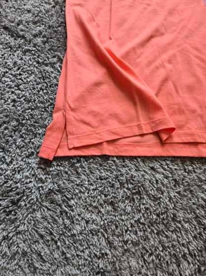 Women’s Ladies Solid Tee Shirt Short Sleeve Peach or Pink V Neck Casual Top NWT