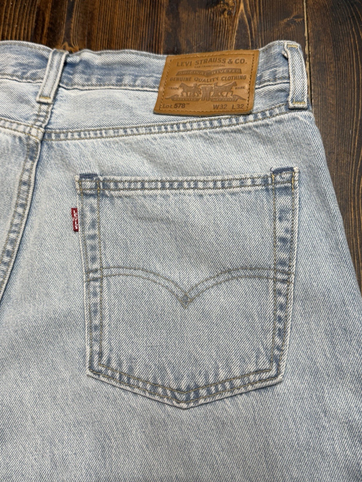 Levi’s Premium 578 Baggy Men’s Jeans, 100% Cotton, Non-Stretch, 32×32, NWT