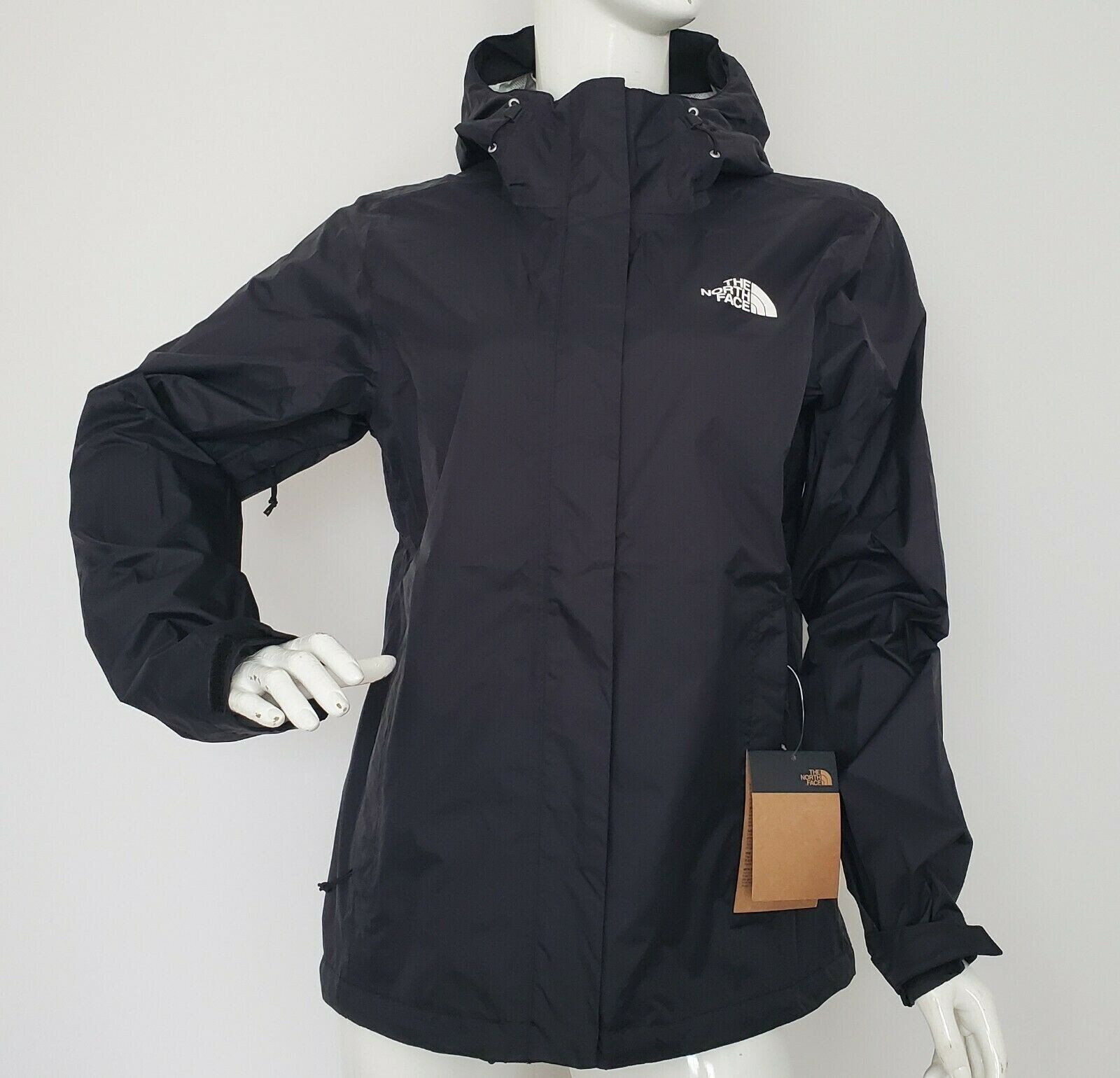 NWT The North Face Women Venture 2 Waterproof Hood Jacket White Log M,L $110