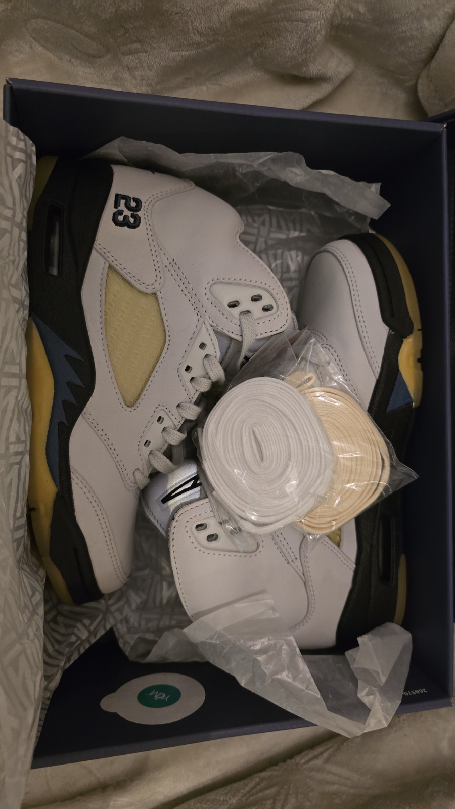 Jordan A Ma Maniére Air Jordan 5 Retro SP Dawn Nubuck Gray/Black/Beige 2023