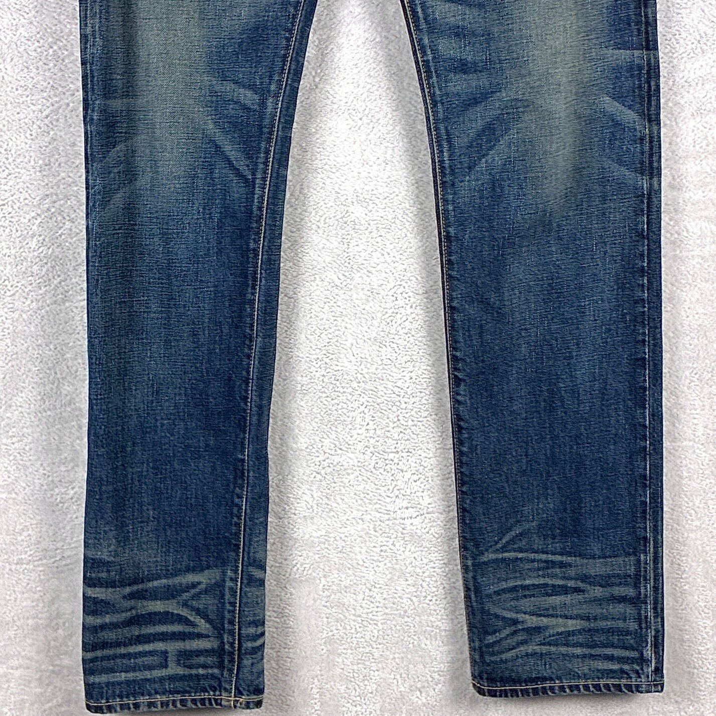 Simon Miller Jeans Mens 29×34 (30×32) Faded Whiskered Selvedge Parkview Slim USA