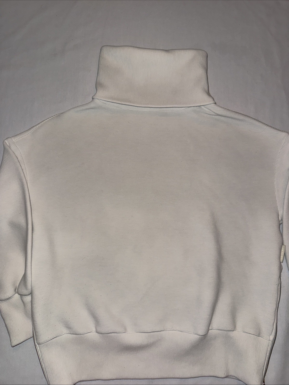 Varley Milton Sweat Pullover Sweater Ribbed White Cowl Neck Women’s XS