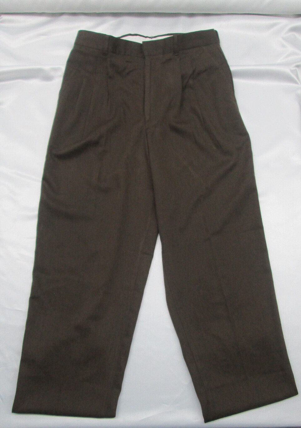 Mens pants executive pleated Brown 29 30 31 32 33 34 36 38 x 30 32 34 NEW
