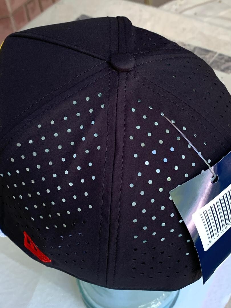 Black Performance Baseball Cap. 3 logos. Racing. BMX. MotoGP. Motocross.