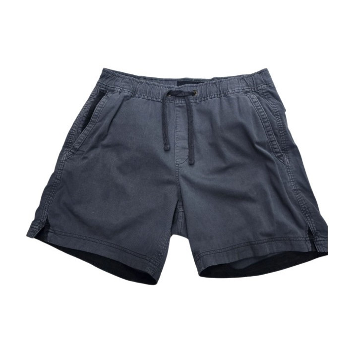 Abercrombie & Fitch Men’s Blue Solid Chino Cotton Twill Flat Front Shorts M