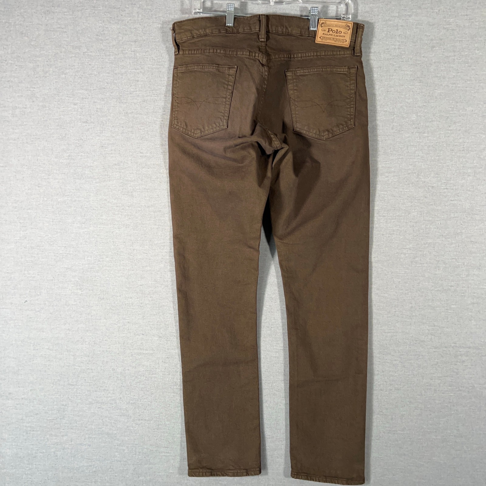 Polo Ralph Lauren Jeans Mens 33×32 Brown The Sullivan Slim Denim