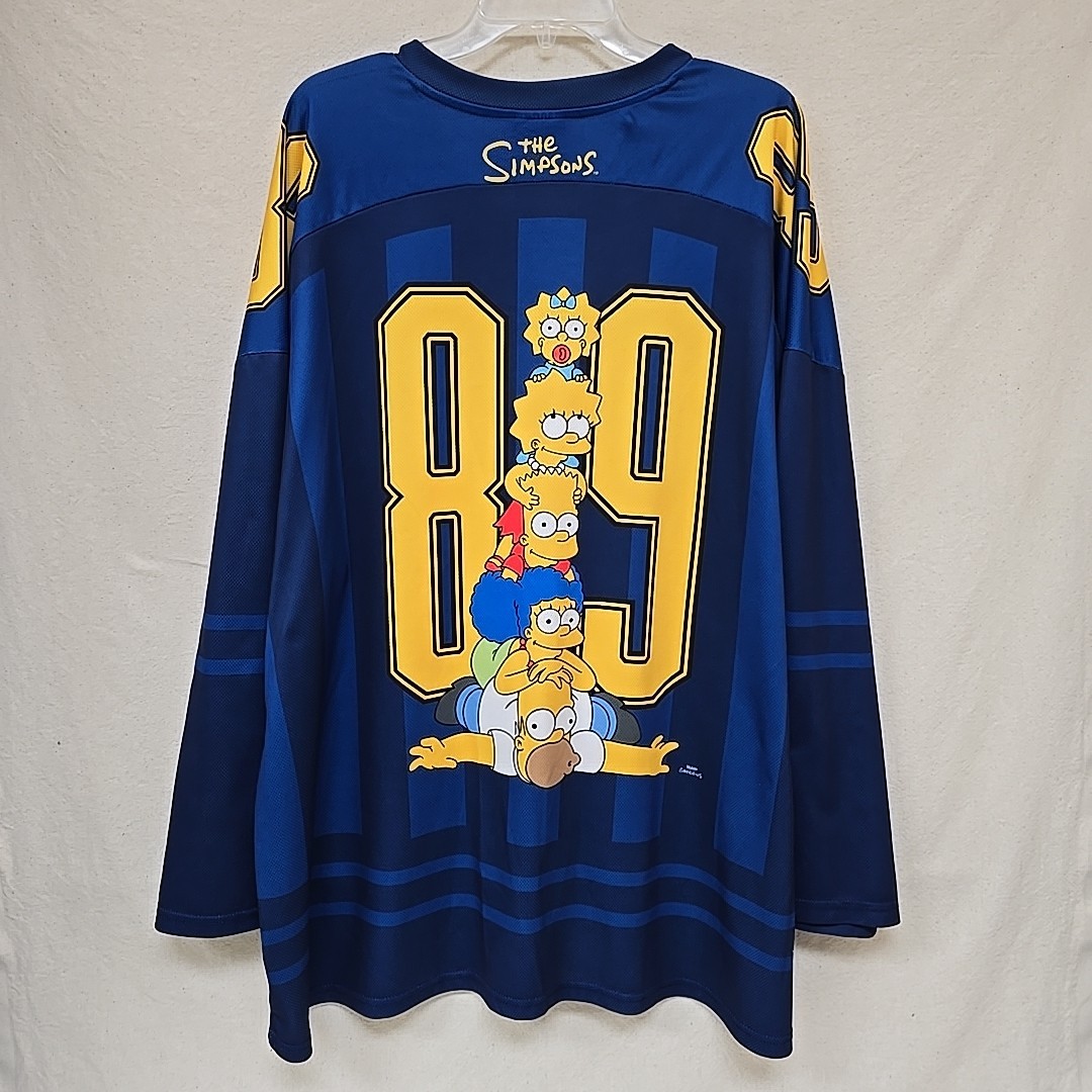 The Simpsons Hockey Jersey Double Sided Print SZ 2XL D’oh