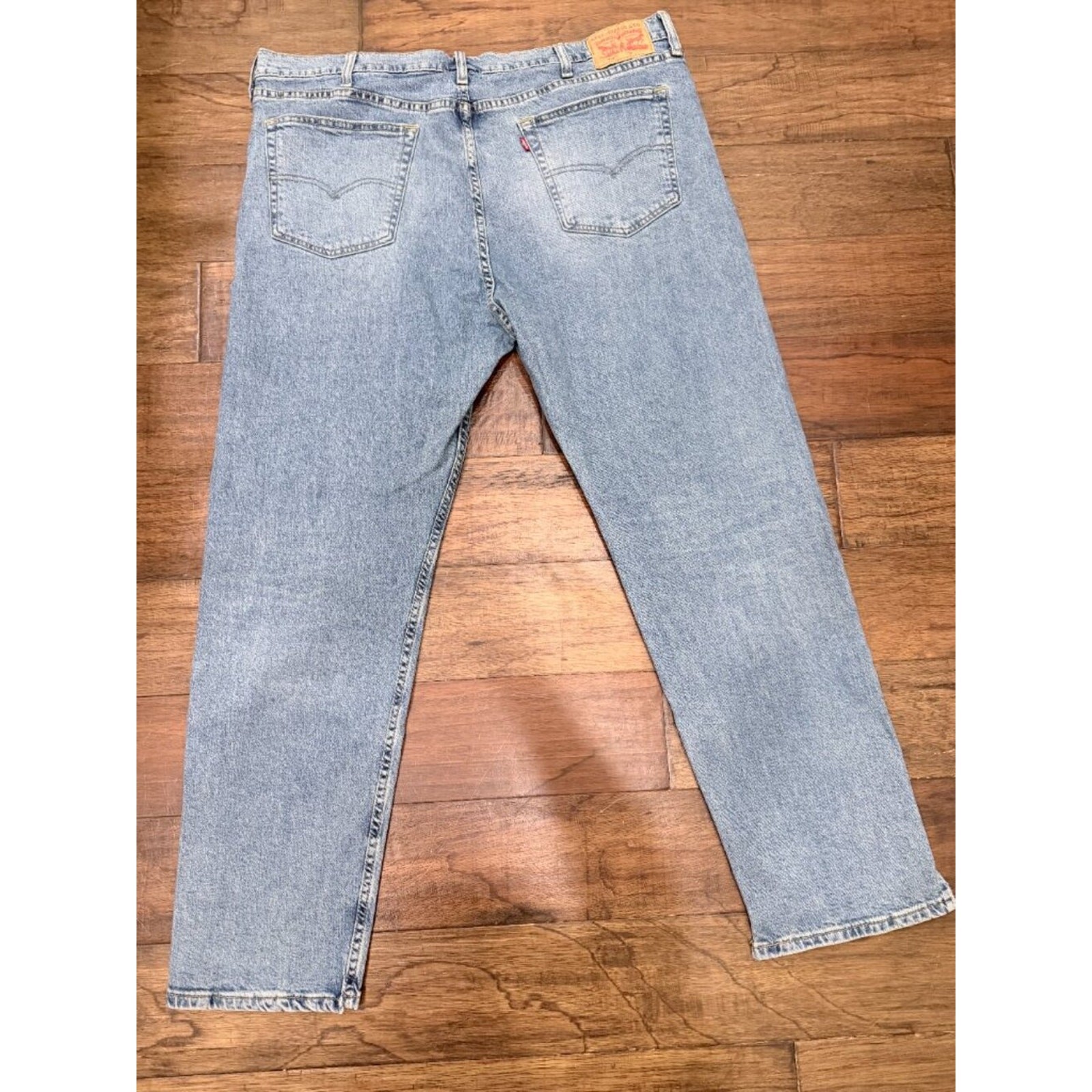 Levi’s 502 Taper Jeans Men’s W44 L34 Light Wash Stretch Denim Casual Classic Fit