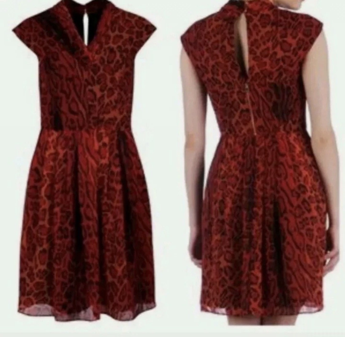 Ted Baker Fit & Flare Dress rockabilly wedding party 3 10 12 new rrp £159