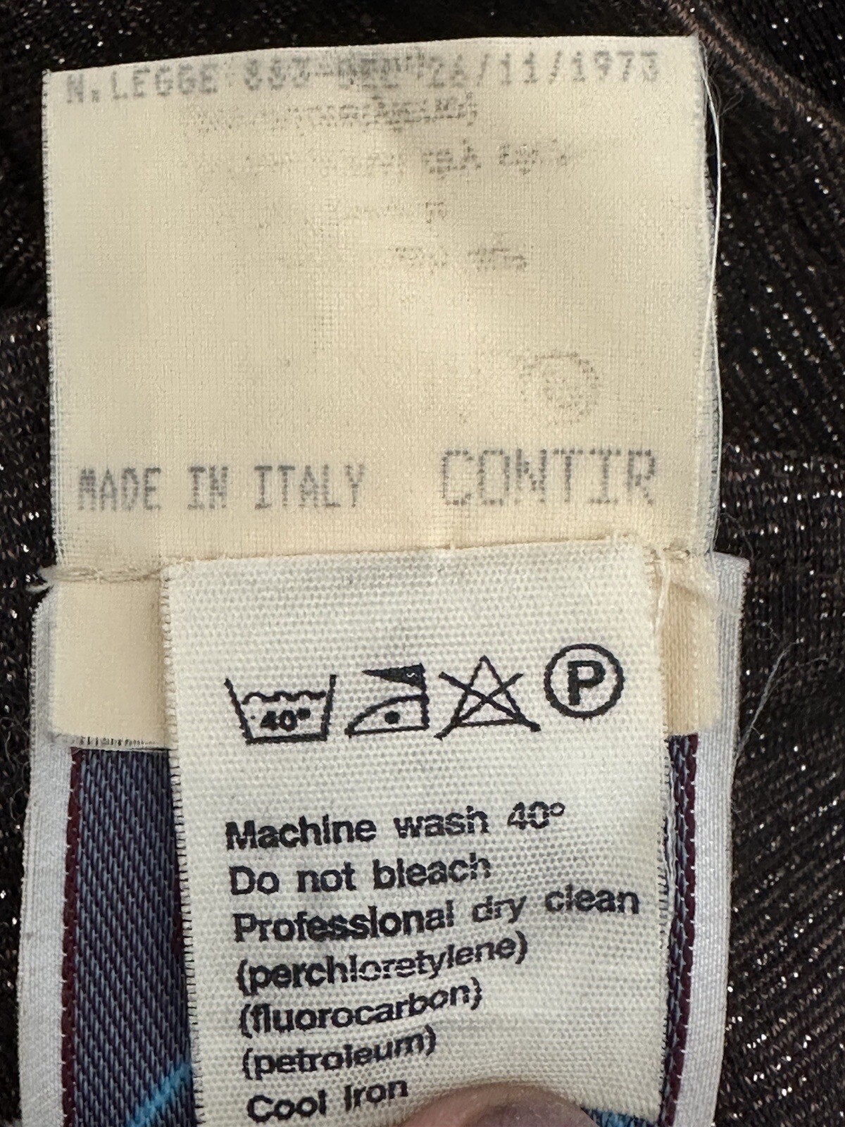 FENDI Short Mini Dress Brown Lurex Cotton Vintage 80s IT48 – L /XL Rare Italy FF
