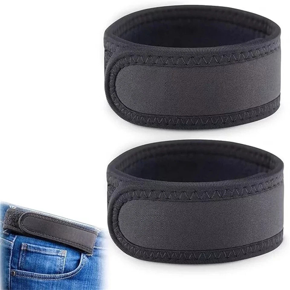 2X Men Buckleless Buckle-Free Unisex Elastic Waist Belt Elastic Waistband S/M/L