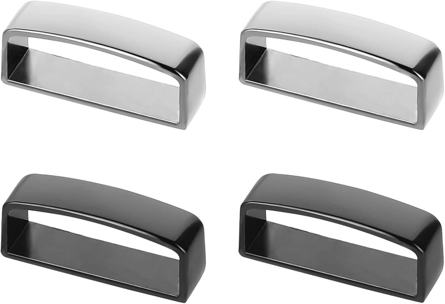 4PCS Anti-Slip Belt Keepers – 1.5″ Stainless Steel Loops for Men’s Belts, Black